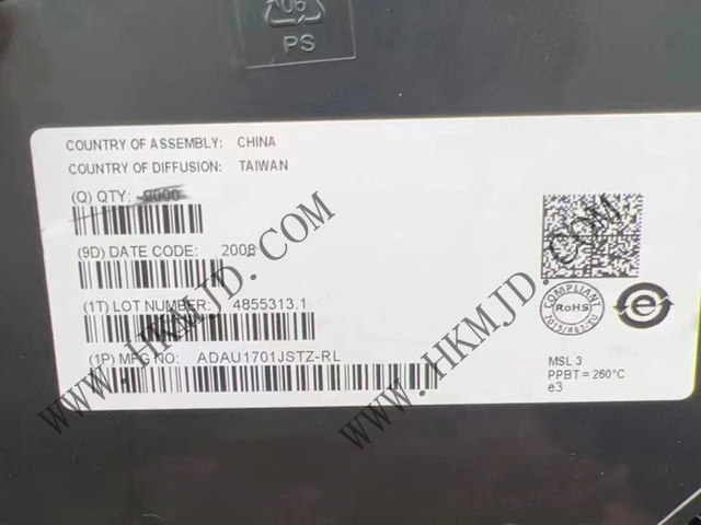 ADAU1701JSTZ SigmaDSP? 28/56 Bit音頻DSP，內(nèi)置2個(gè)ADC和4個(gè)DAC