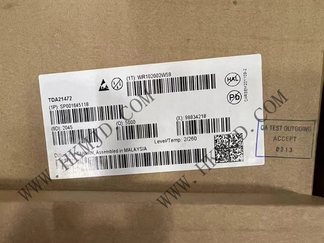 DC/DC開關(guān)轉(zhuǎn)換器Infineon TDA21472 70A、1.5MHz 開關(guān)頻率