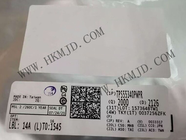 【德州儀器】具有5A、40V  TPS55340PWPR 集成式電源開關的單片非同步開關穩(wěn)壓器