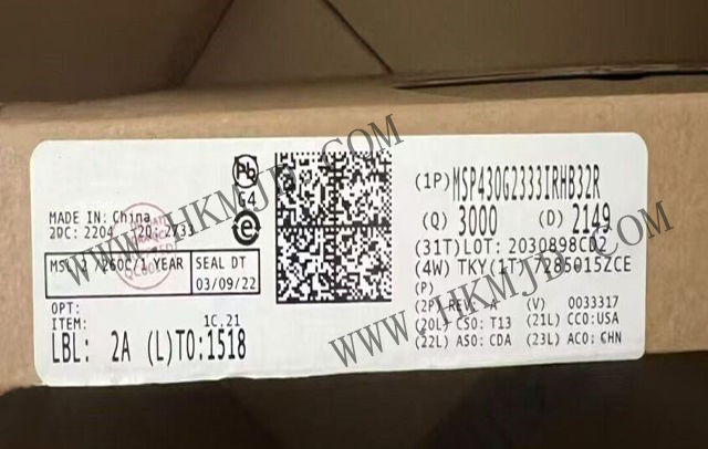 明佳達電子——【出售】MSP430G2333IRHB32R (TI) 16MHz，16位混合信號微控制器