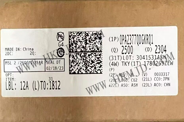 汽車(chē)放大器_OPA2377QDGKRQ1_軌到軌輸入/輸出、低噪聲、5MHz CMOS 運(yùn)算放大器