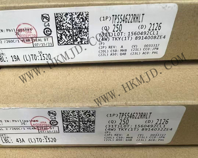 現(xiàn)貨供應(yīng)TI TPS54622RHLT 同步 SWIFT? 降壓轉(zhuǎn)換器，采用 VQFN 封裝